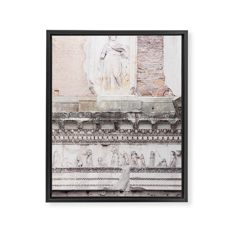 Minerva Temple - Rome Forum Architecture Photography Framed Canvas Print Gallery Image 6