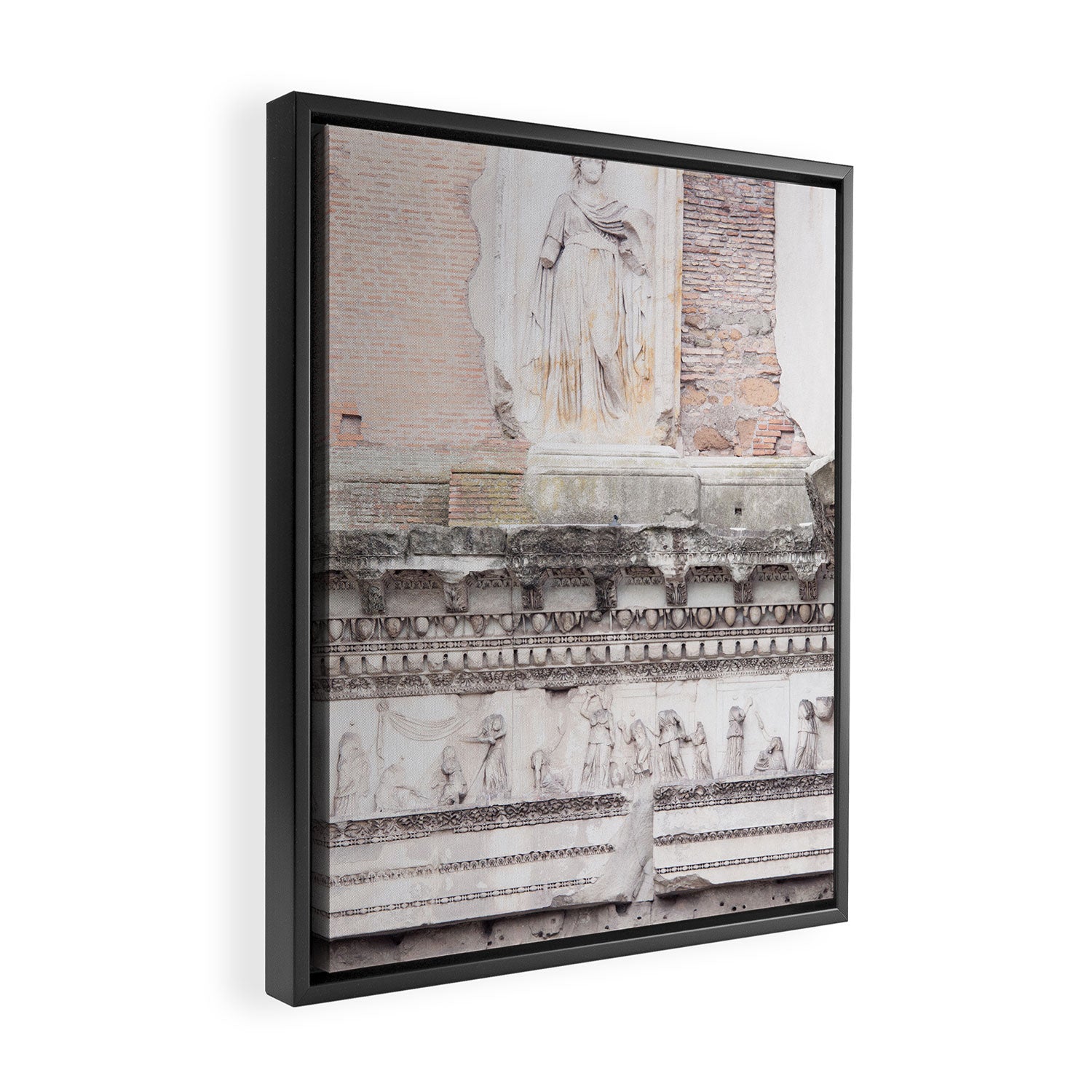 Minerva Temple - Rome Forum Architecture Photography Framed Canvas Print Gallery Image 2