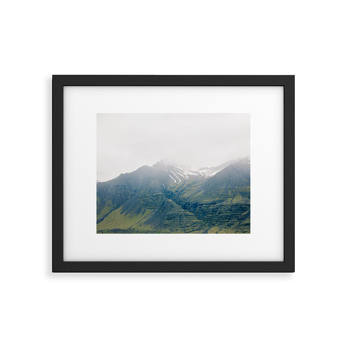 Misty Mountain, Iceland Landscape Photography Framed Art Print Gallery Image 1