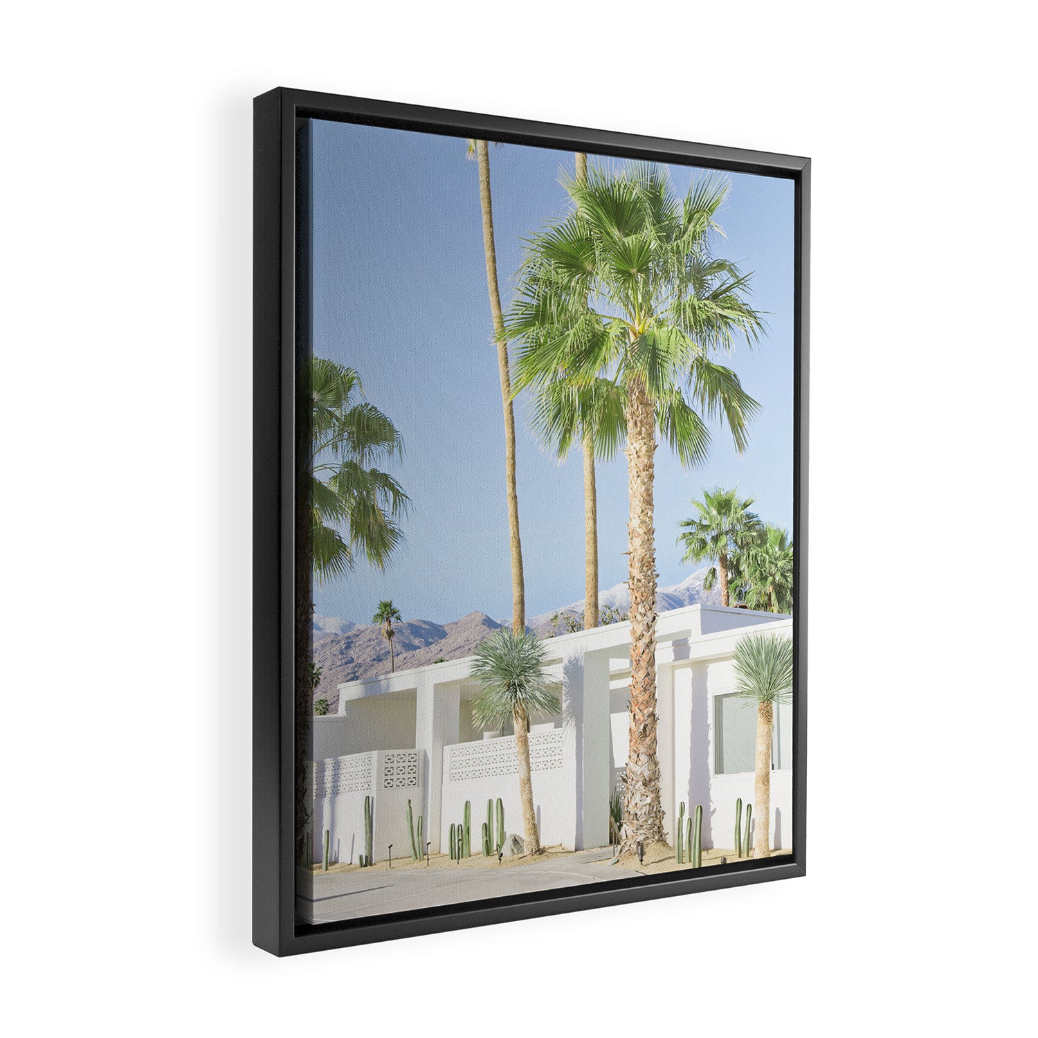 Modernist Desert, Palm Springs Framed Canvas Print Gallery Image 2