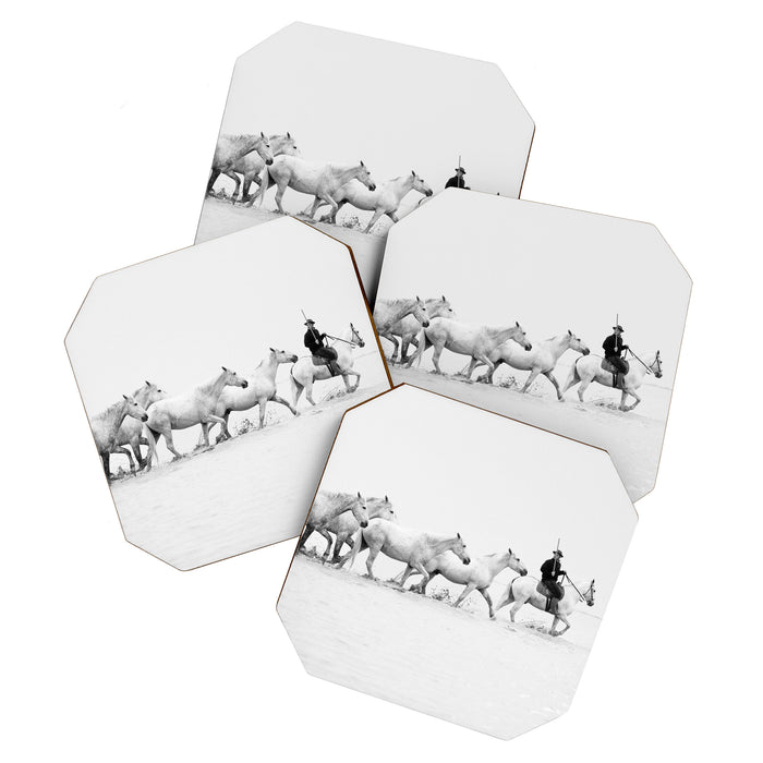 Mon Cowboy - Black and White Photography Coaster Gallery Image 1