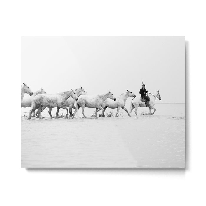 Mon Cowboy - Black and White Photography Metal Print Gallery Image 1