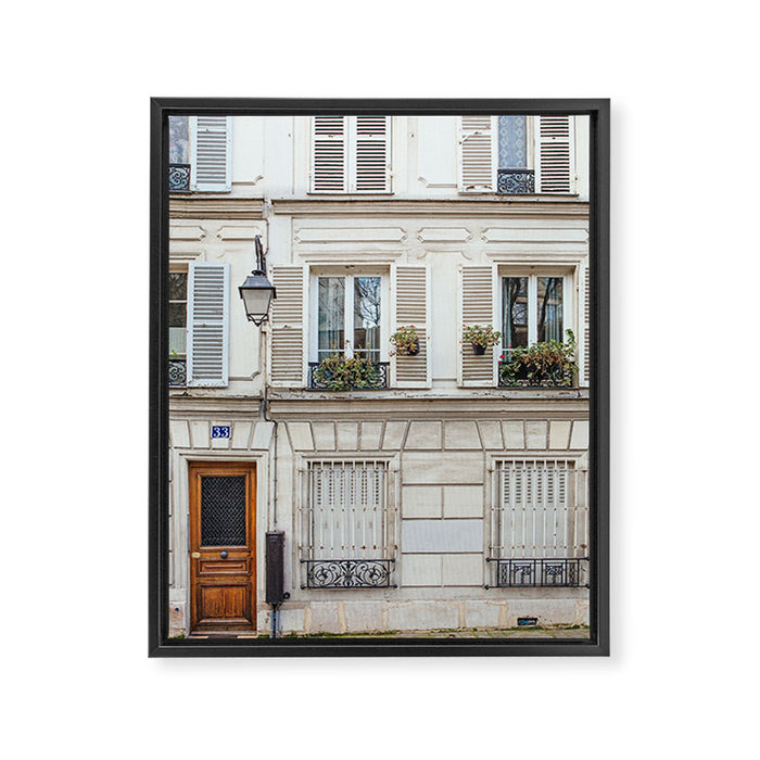 Montmartre Charm - Paris Travel Photography Framed Canvas Print Gallery Image 1