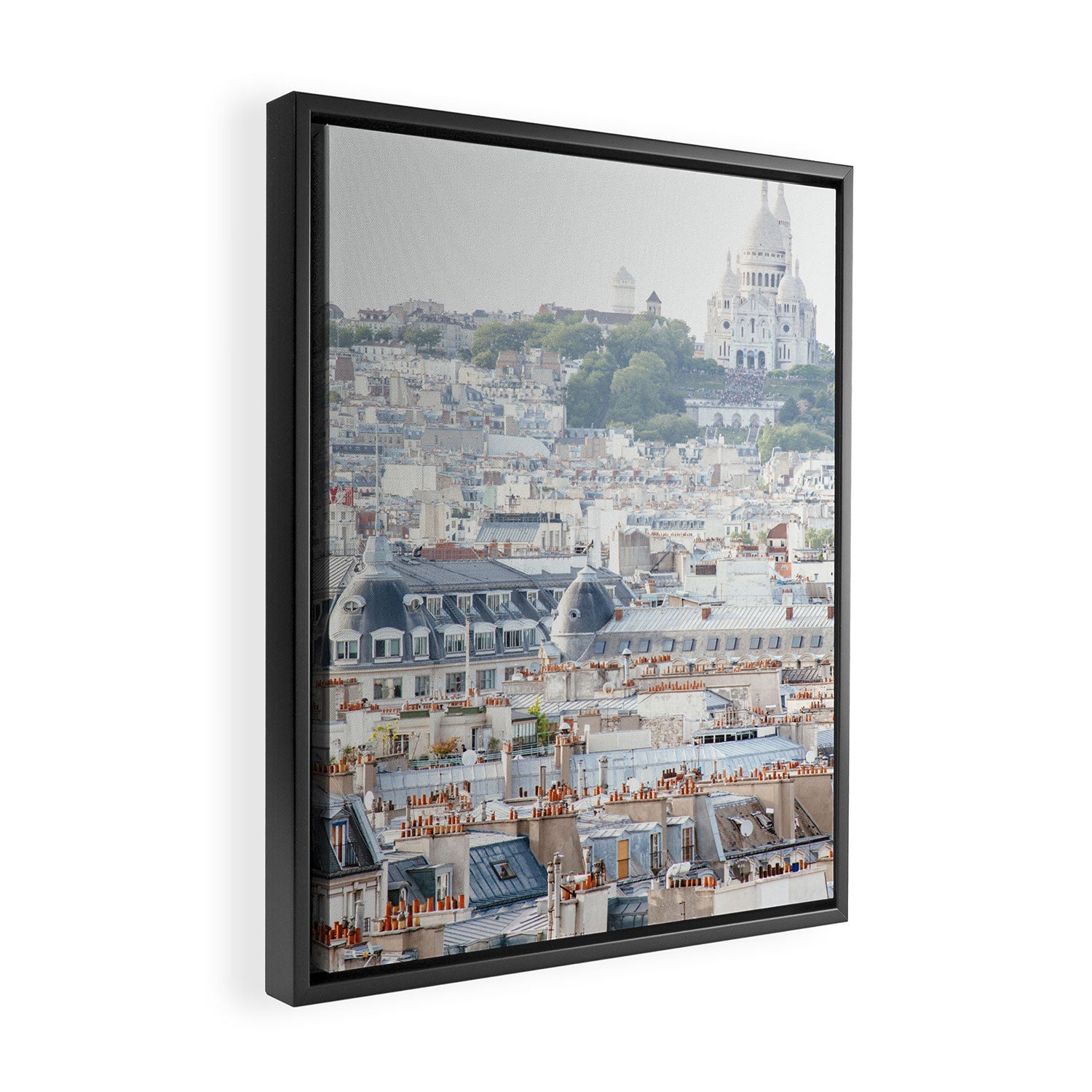 Montmartre Sacre Coeur - Paris Travel Photography Framed Canvas Print Gallery Image 2