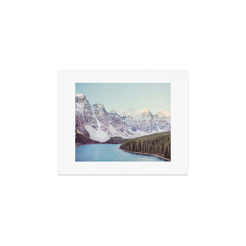 Moraine Lake Sunrise, Mountain Landscape, Nature Photography Art Print Gallery Image 1