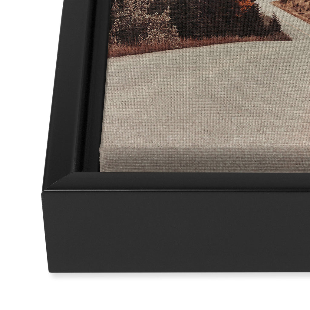 Mountain Road - Nature Photography Framed Canvas Print Gallery Image 3