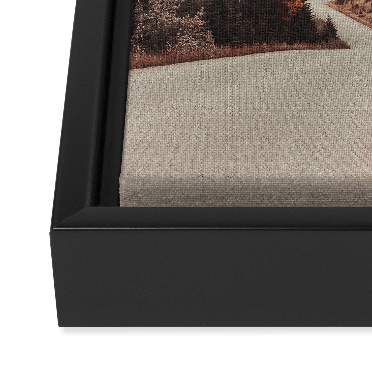 Mountain Road - Nature Photography Framed Canvas Print Gallery Image 3