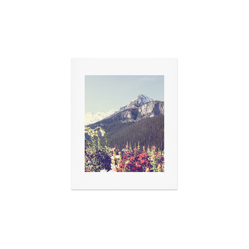Mountain Wildflowers - Banff Nature, Landscape Photography Art Print Gallery Image 1