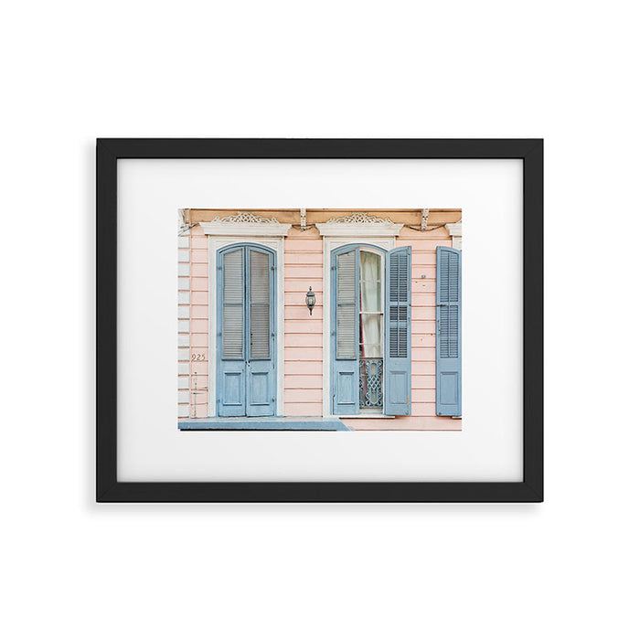New Orleans Shotgun House #2 Framed Art Print Gallery Image 1