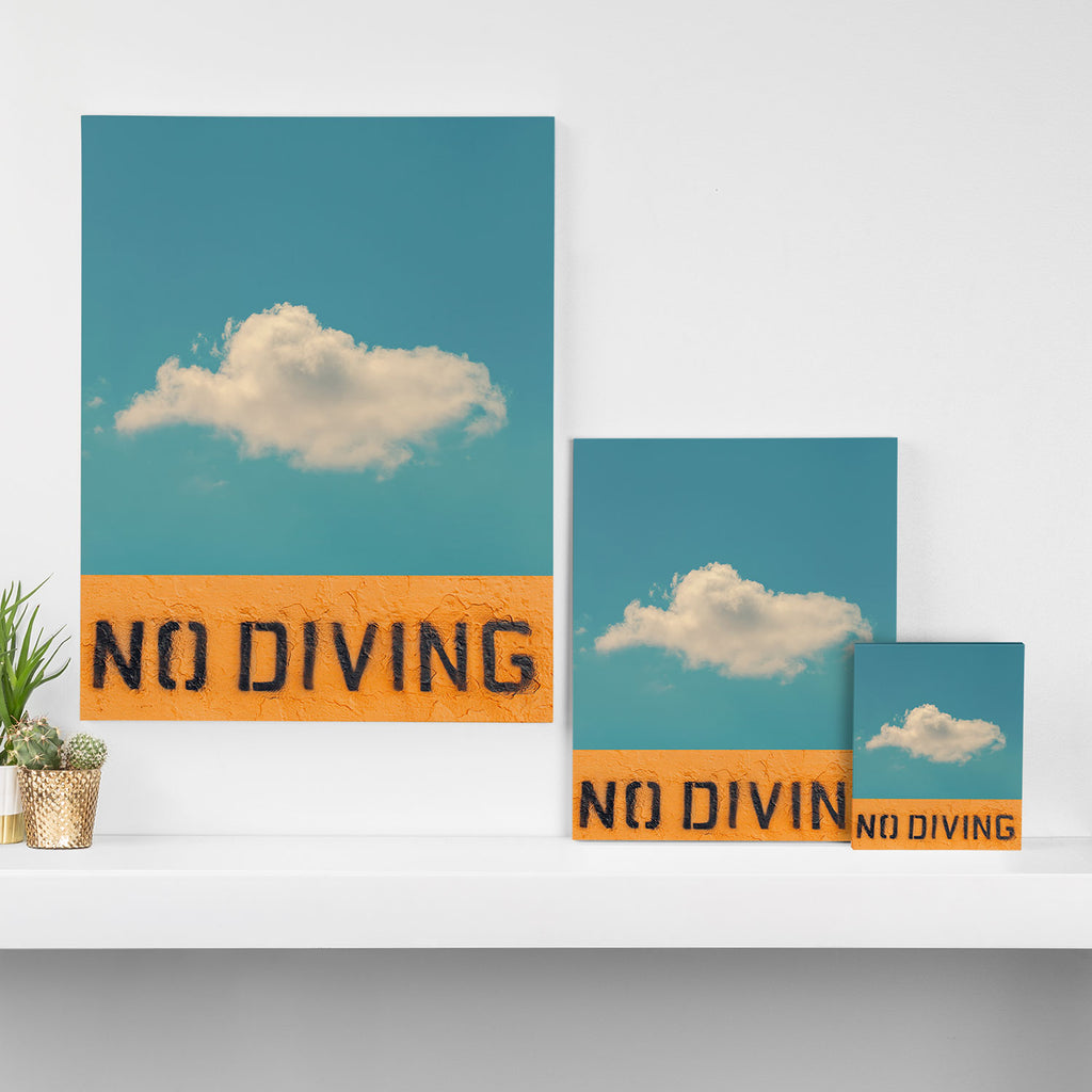 No Diving Canvas Print Gallery Image 3