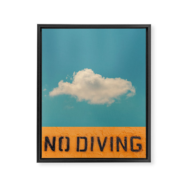 No Diving Framed Canvas Print Gallery Image 6