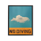 No Diving Framed Canvas Print Gallery Image 6