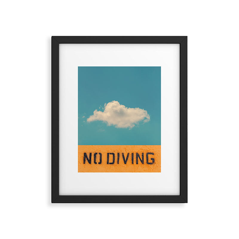 No Diving Framed Art Print Gallery Image 5