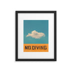 No Diving Framed Art Print Gallery Image 5