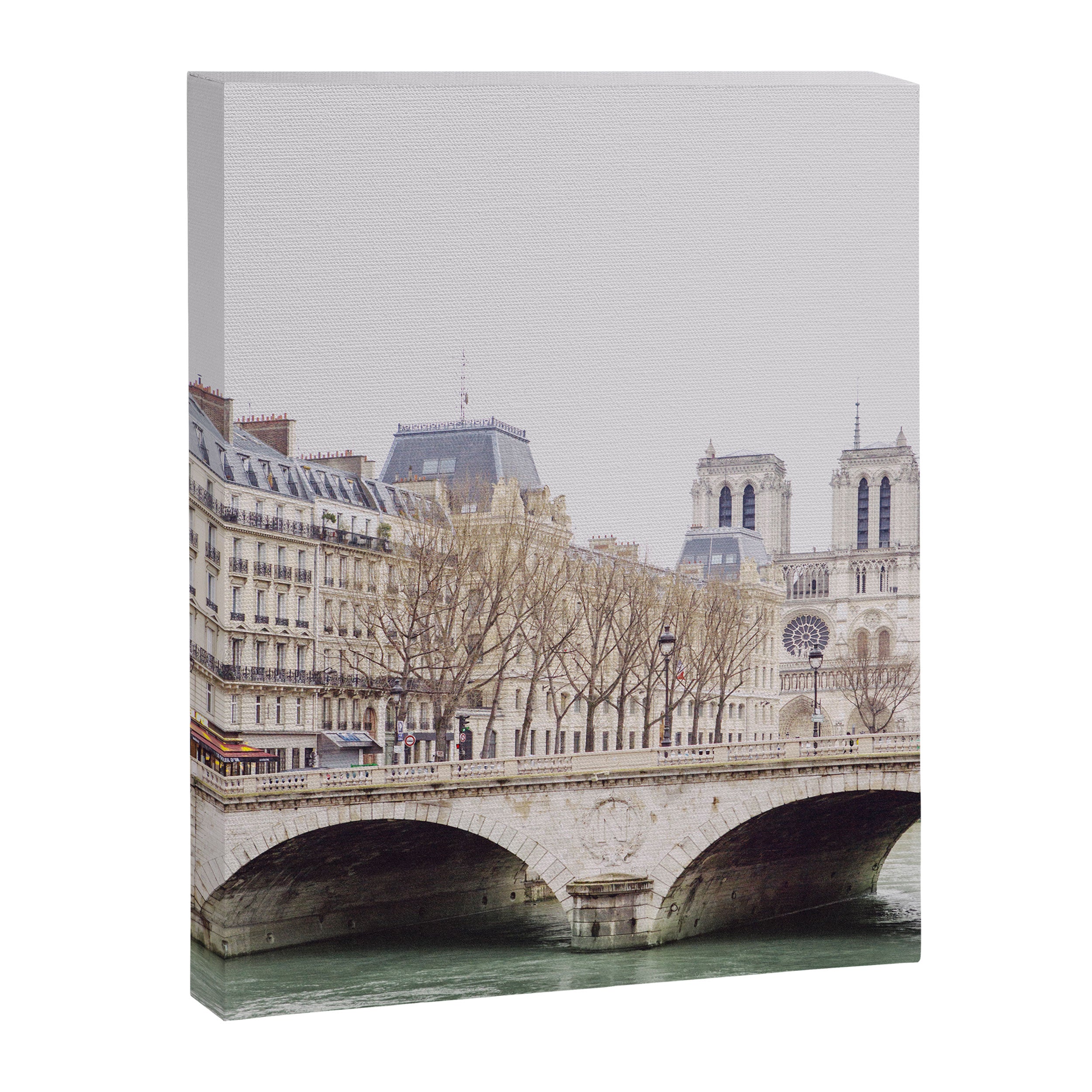 Notre Dame Cathedral on the Seine - Travel Photography, Paris  Canvas Print Gallery Image 6