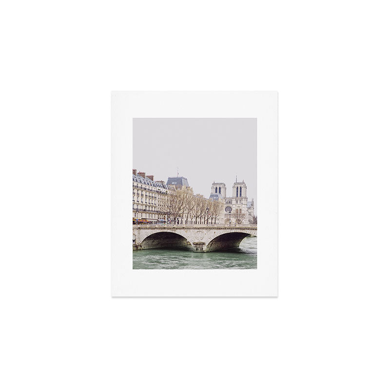 Notre Dame Cathedral on the Seine - Travel Photography, Paris  Art Print Gallery Image 1
