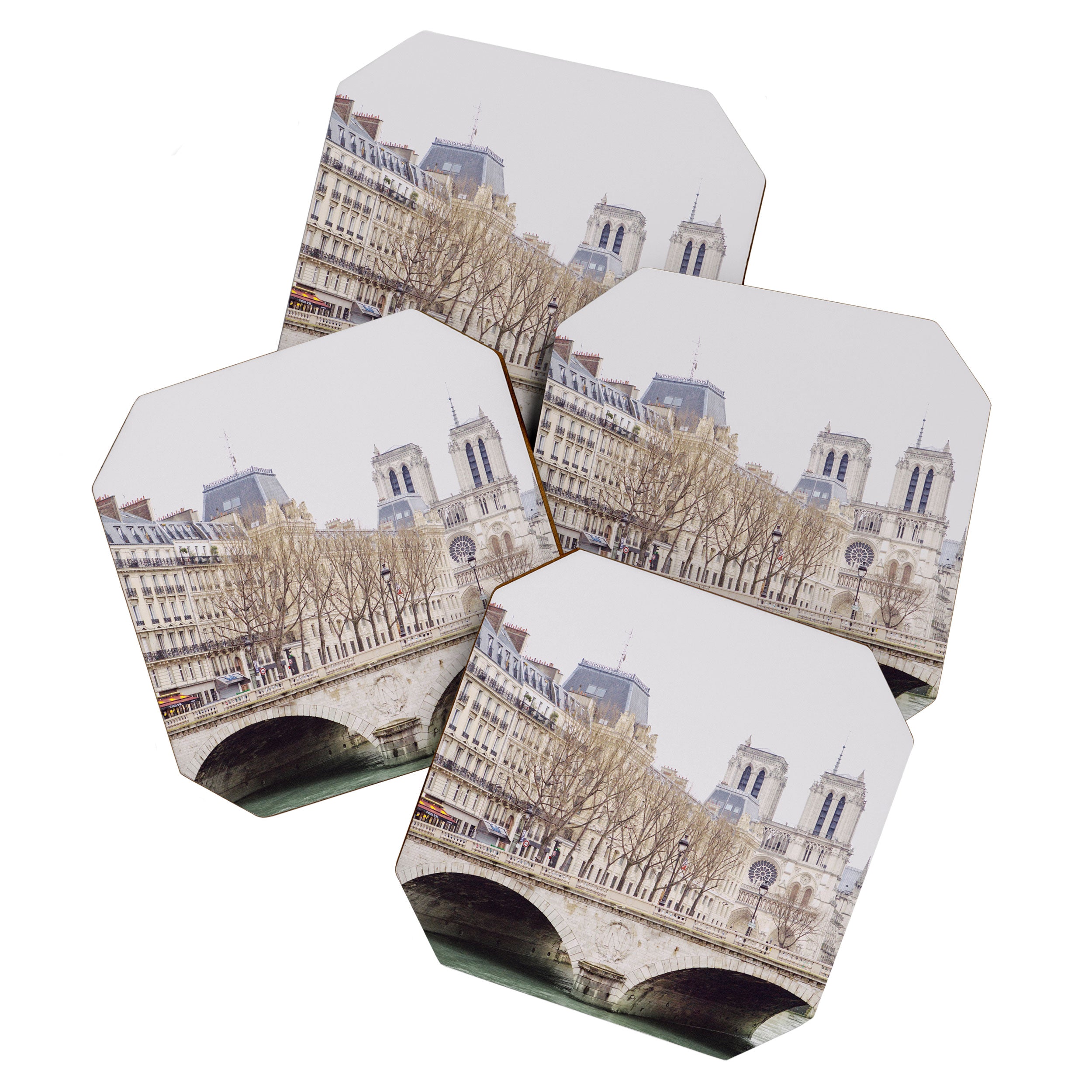 Notre Dame Cathedral on the Seine - Travel Photography, Paris  Coaster Gallery Image 1