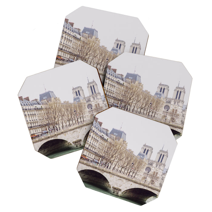 Notre Dame Cathedral on the Seine - Travel Photography, Paris  Coaster Gallery Image 1