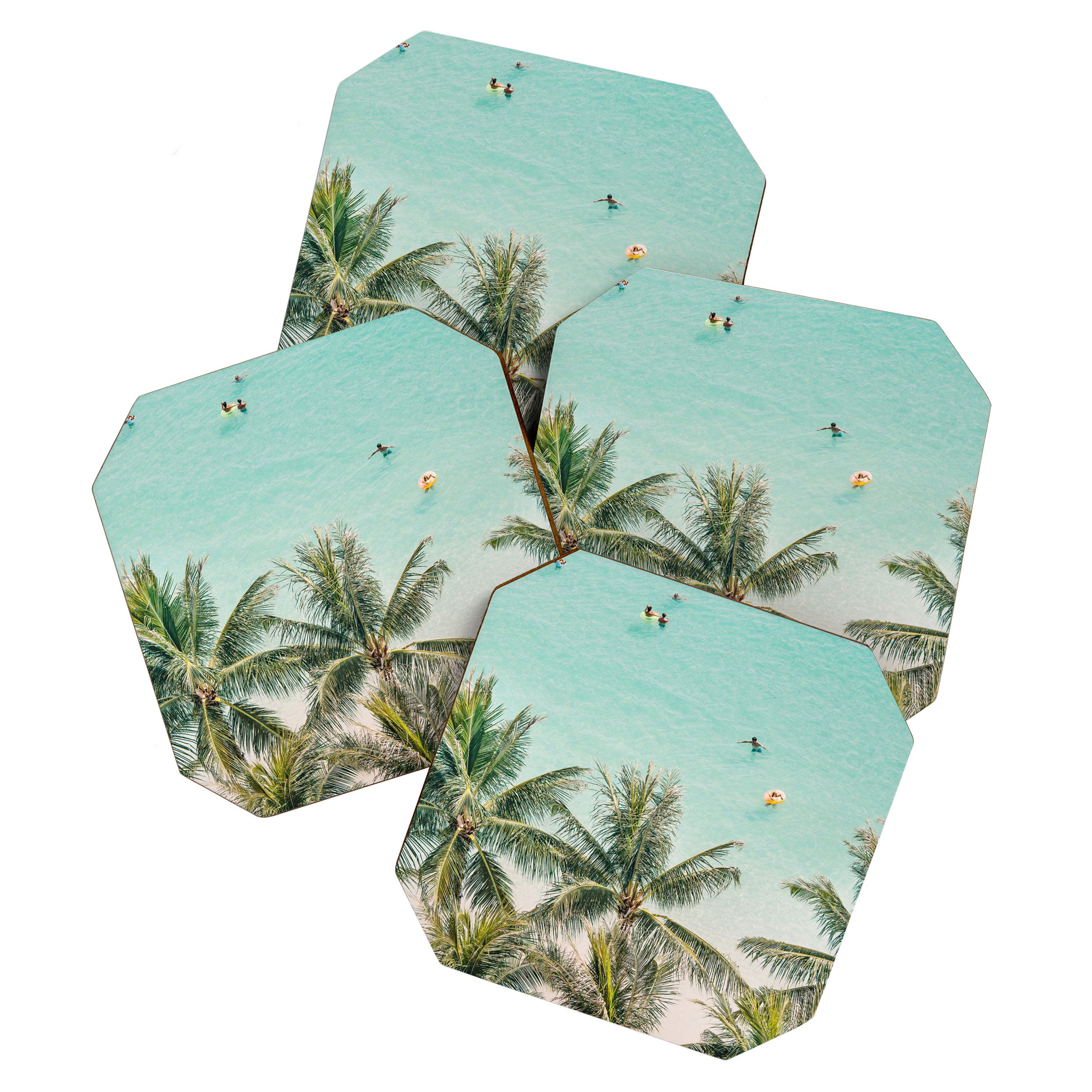 Ocean Swimming I, Waikiki Hawaii Coaster Gallery Image 1