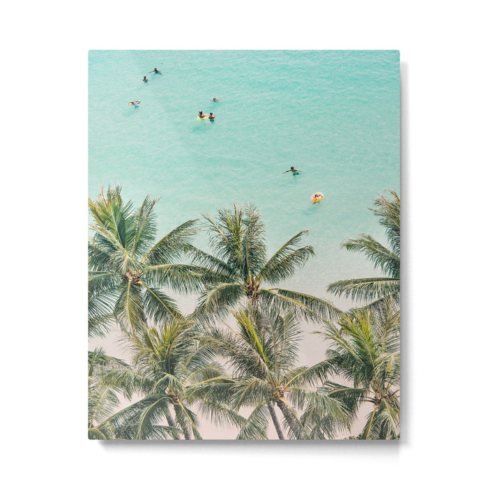 Ocean Swimming I, Waikiki Hawaii Metal Print Gallery Image 1