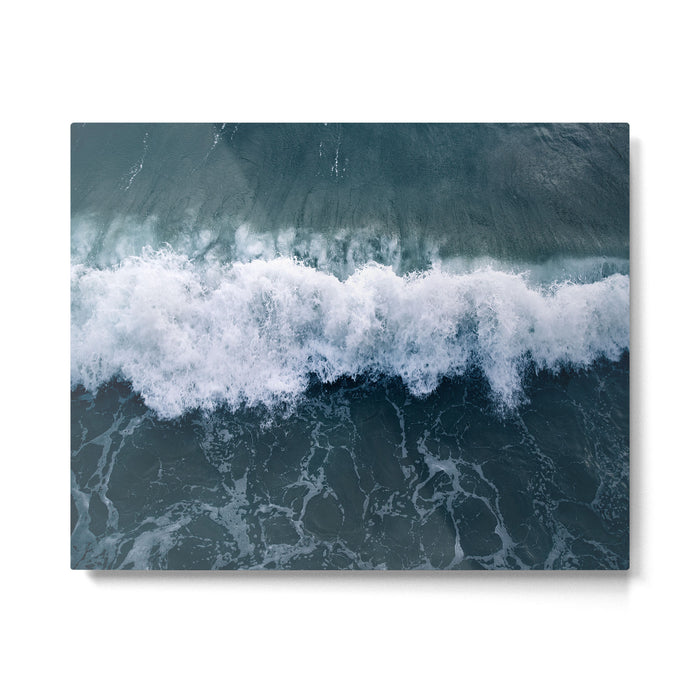 Ocean Wave Aerial Metal Print Gallery Image 1