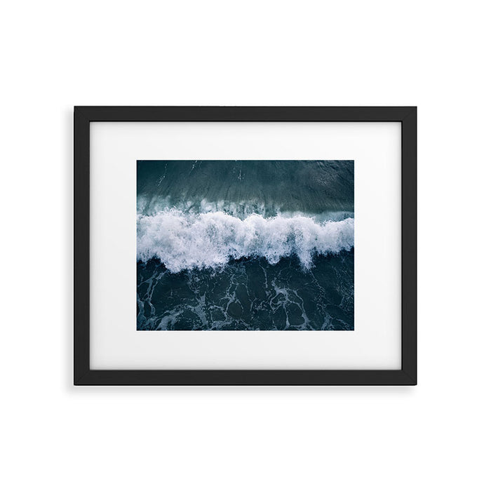 Ocean Wave Aerial Framed Art Print Gallery Image 1