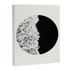 Ocean Yin Yang - Landscape Art Print, Black and White Photography  Canvas Print Gallery Image 6