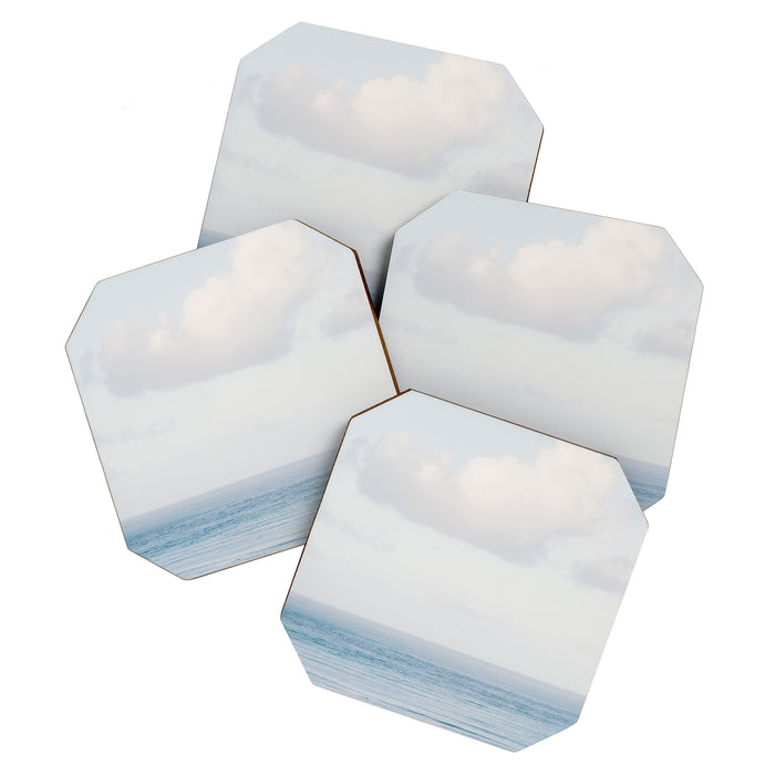 Pale Blue Sea - Ocean, Nature Photography Coaster Gallery Image 1