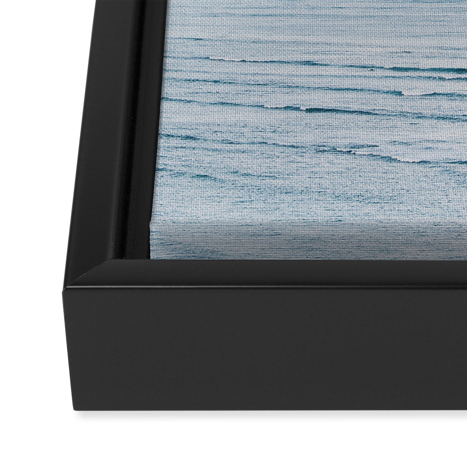 Pale Blue Sea - Ocean, Nature Photography Framed Canvas Print Gallery Image 3