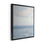 Pale Blue Sea - Ocean, Nature Photography Framed Canvas Print Gallery Image 2
