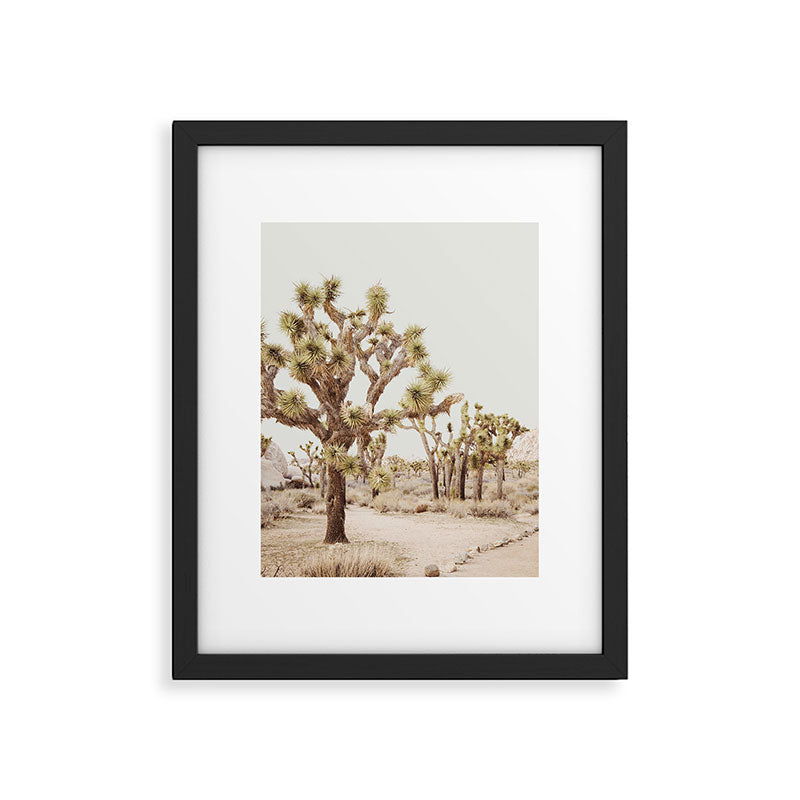 Pale Desert 2 - Joshua Tree Cactus Landscape Photography Framed Art Print Gallery Image 4