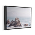 Pale Pacific - Ocean Landscape, Nature Photography Framed Canvas Print Gallery Image 2