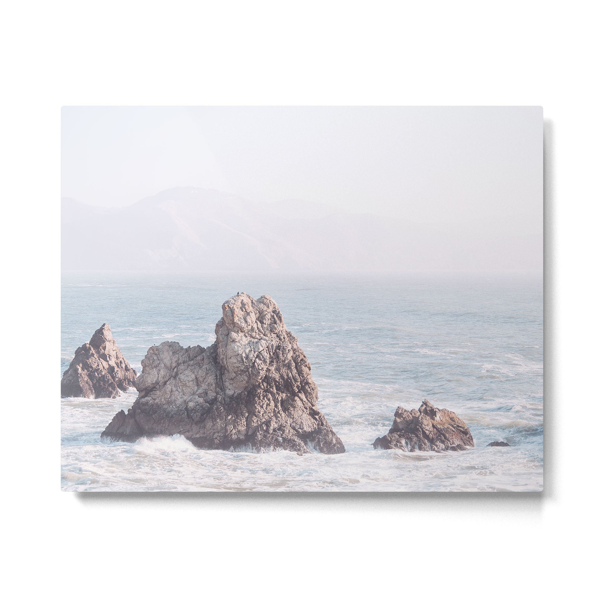 Pale Pacific - Ocean Landscape, Nature Photography Metal Print Gallery Image 4