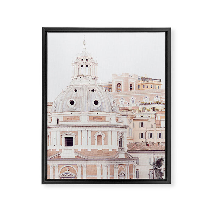 Pale Rome | Travel Photography Art Print | Architecture Framed Canvas Print Gallery Image 1