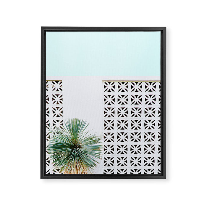 Palm Springs Cactus Framed Canvas Print Gallery Image 1