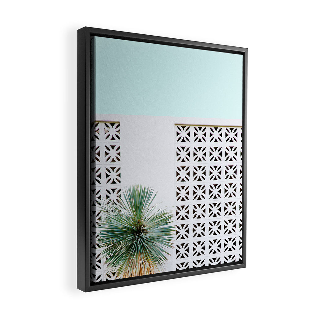 Palm Springs Cactus Framed Canvas Print Gallery Image 2
