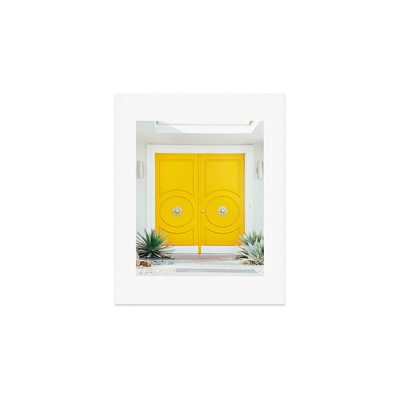 Palm Springs Yellow Door - Midcentury Modern Art Print Gallery Image 1