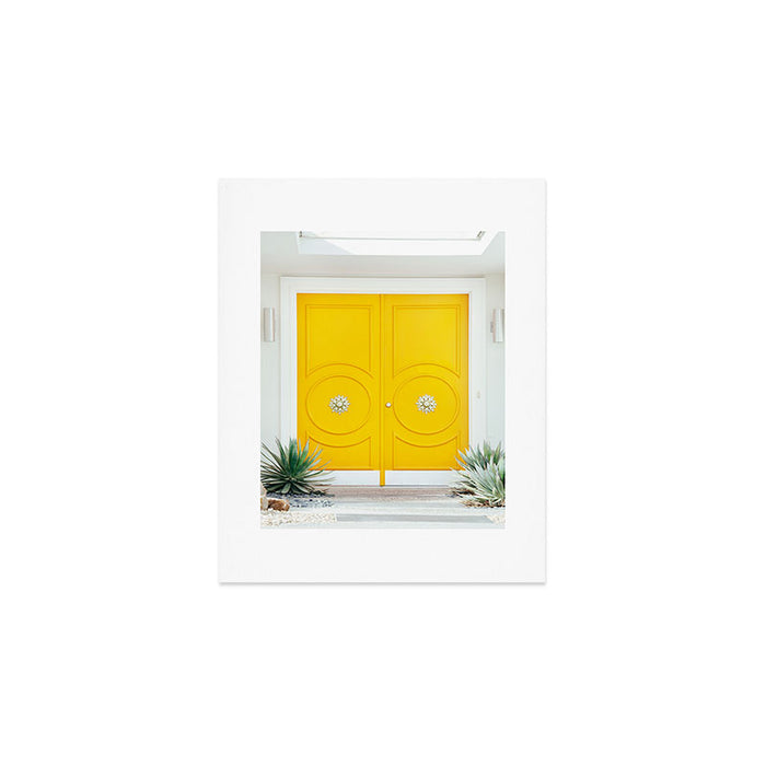 Palm Springs Yellow Door - Midcentury Modern Art Print Gallery Image 1