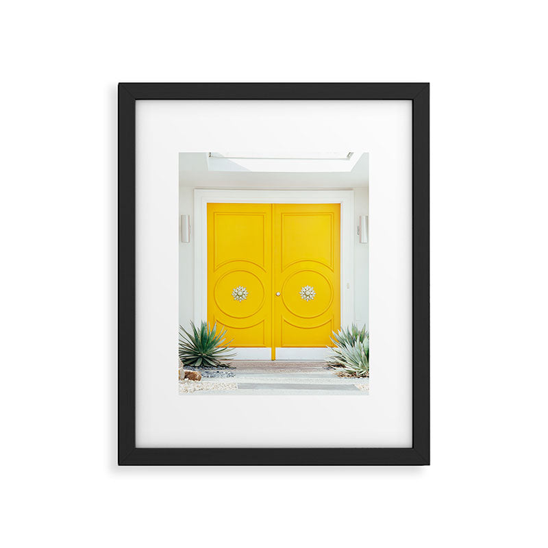 Palm Springs Yellow Door - Midcentury Modern Framed Art Print Gallery Image 5