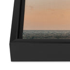 Palm Tree Sunset - Hawaii Tropical Nature Photography Framed Canvas Print Gallery Image 3