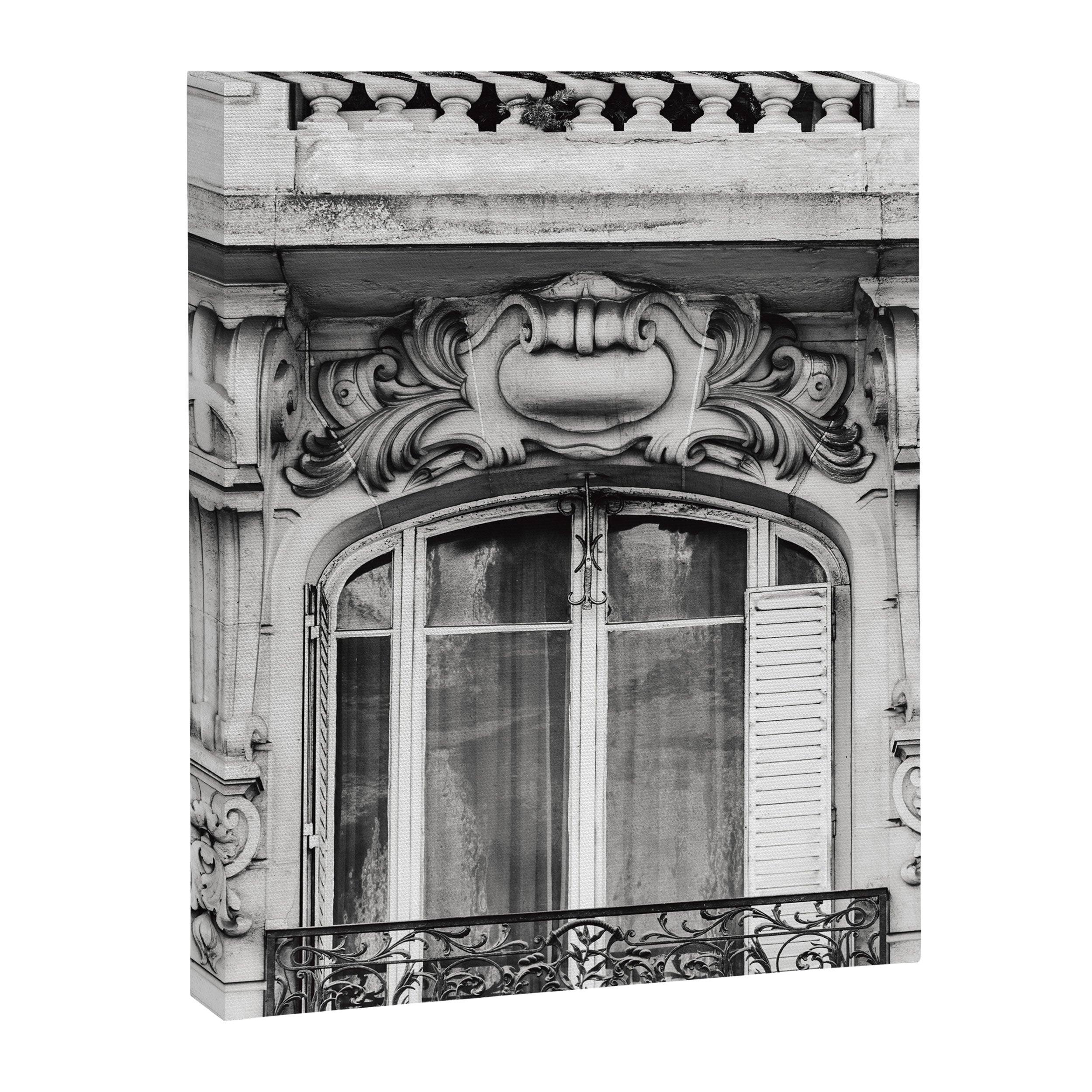 Paris Chic - Black and White Photography Canvas Print Gallery Image 6