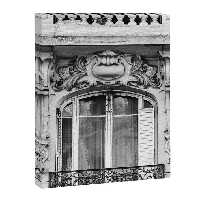 Paris Chic - Black and White Photography Canvas Print Gallery Image 1