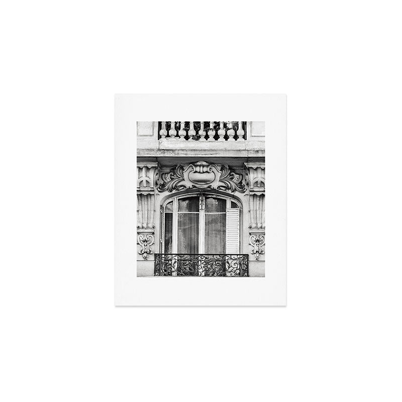 Paris Chic - Black and White Photography Art Print Gallery Image 1