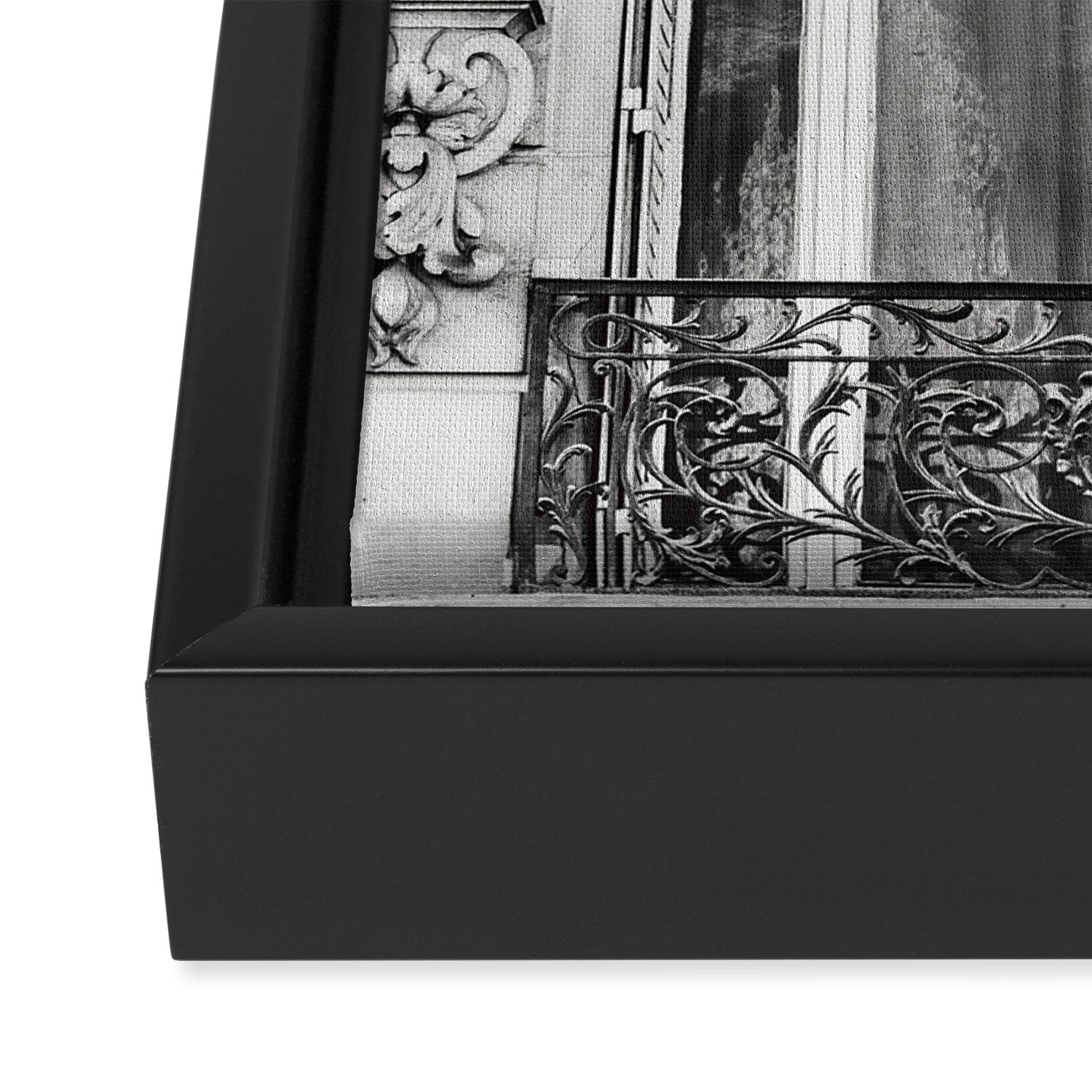 Paris Chic - Black and White Photography Framed Canvas Print Gallery Image 3