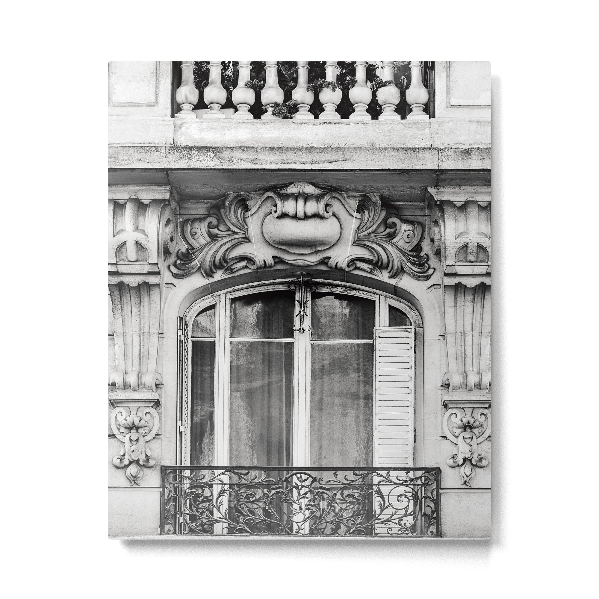 Paris Chic - Black and White Photography Metal Print Gallery Image 4
