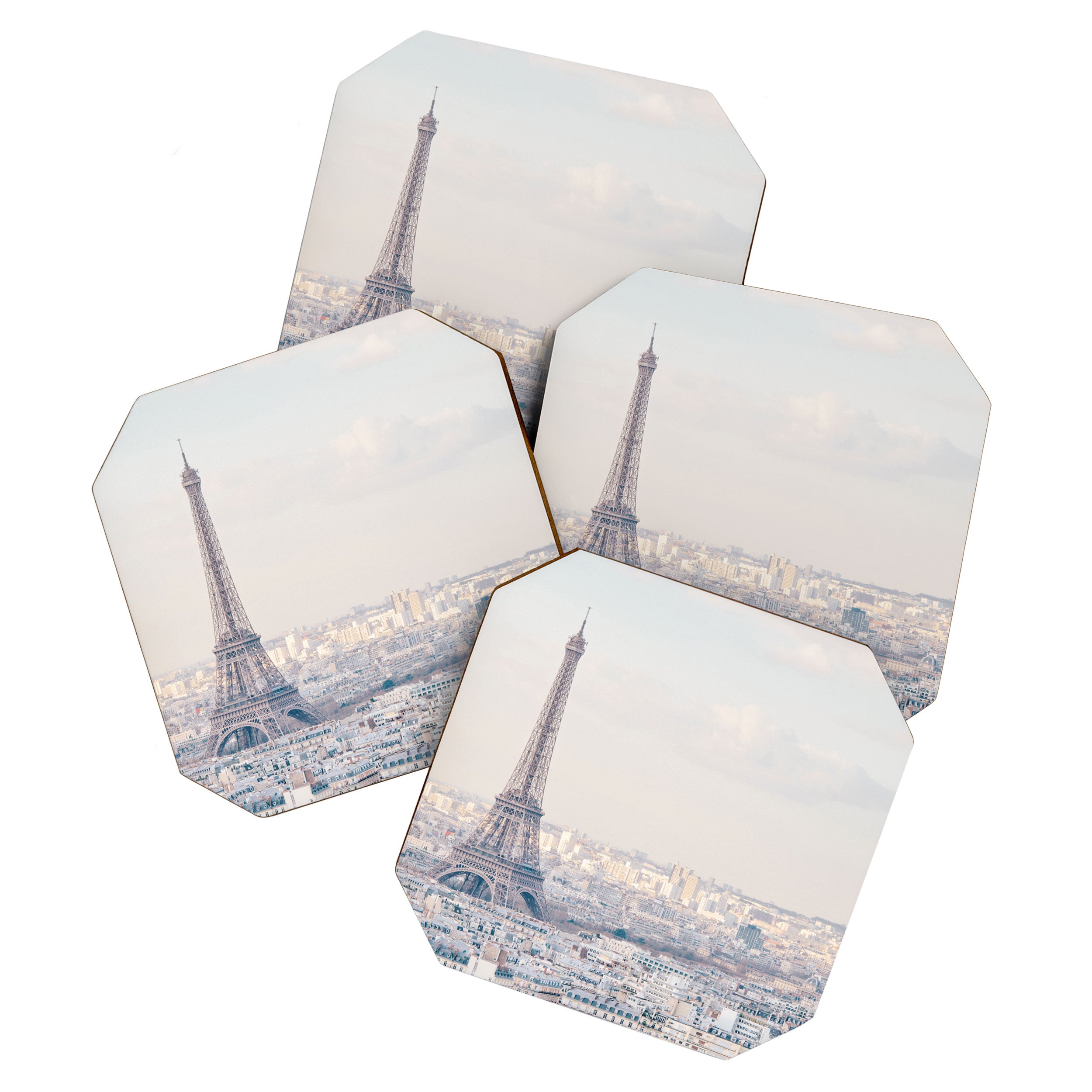 Paris Skyline, Eiffel Tower View, Travel Photography Coaster Gallery Image 1