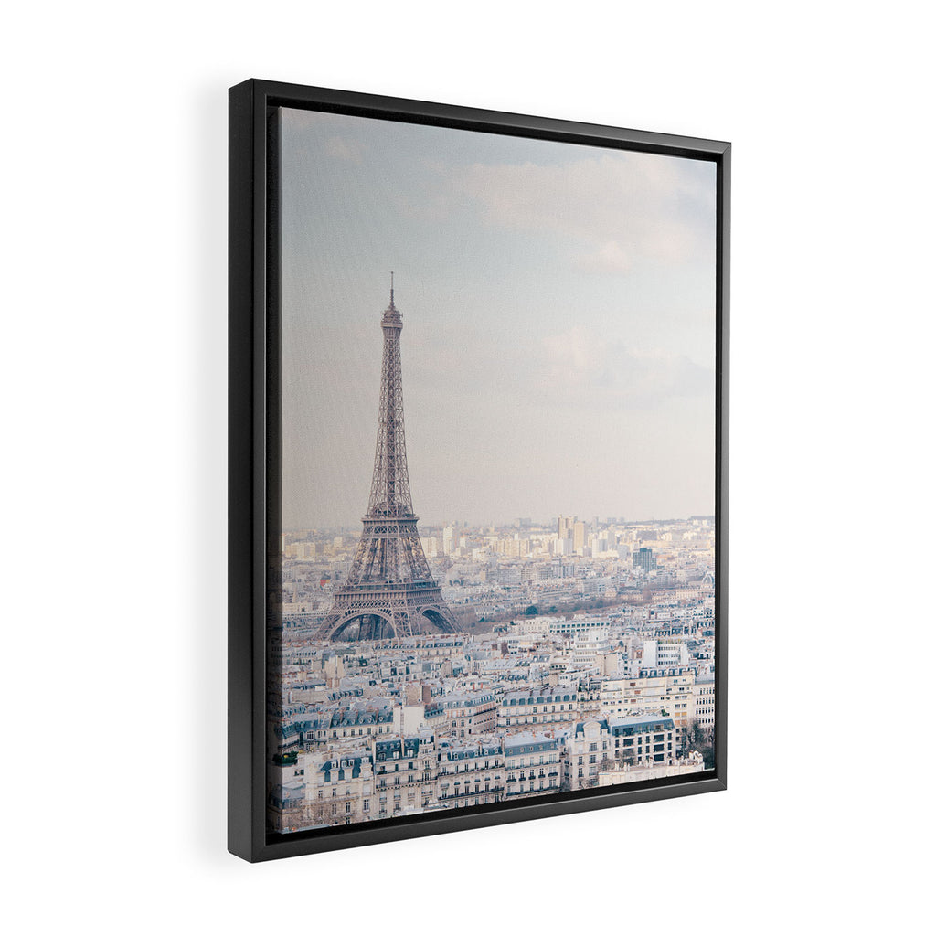Paris Skyline, Eiffel Tower View, Travel Photography Framed Canvas Print Gallery Image 2