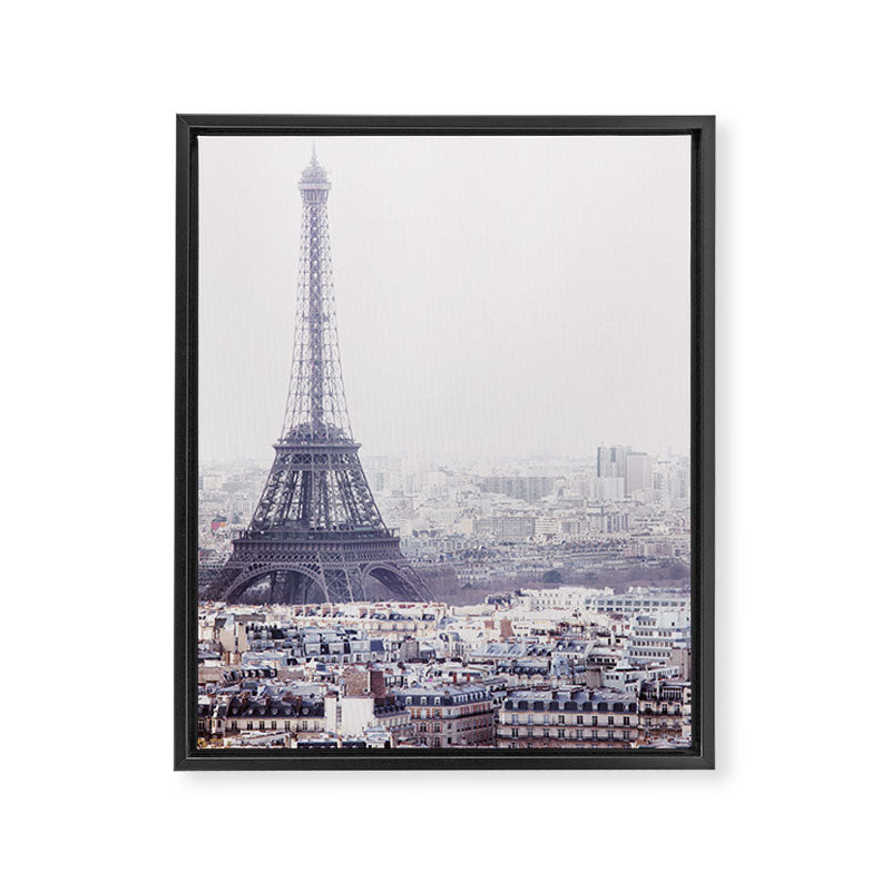 Paris Skyline with Eiffel Tower Framed Canvas Print Gallery Image 6