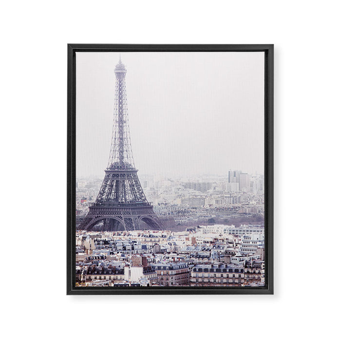 Paris Skyline with Eiffel Tower Framed Canvas Print Gallery Image 1