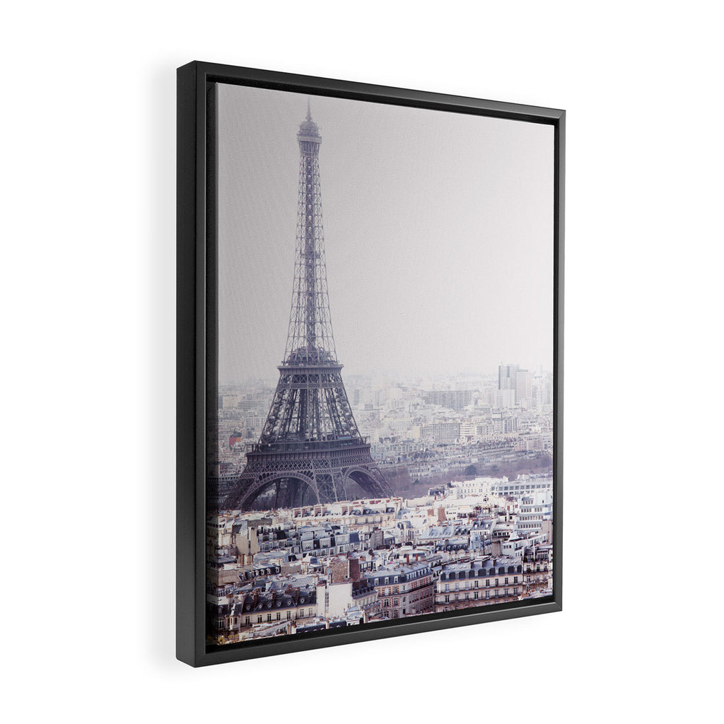 Paris Skyline with Eiffel Tower Framed Canvas Print Gallery Image 2